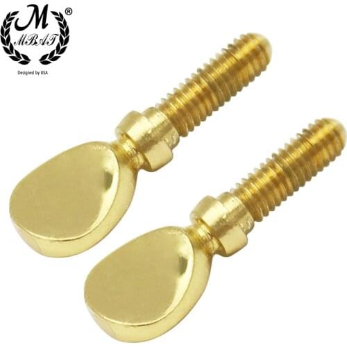 M MBAT 2pcs Gold Saxophone Neck Screw Tightening Screw Sax Replacement Tool Parts Woodwind Instrument Accessory