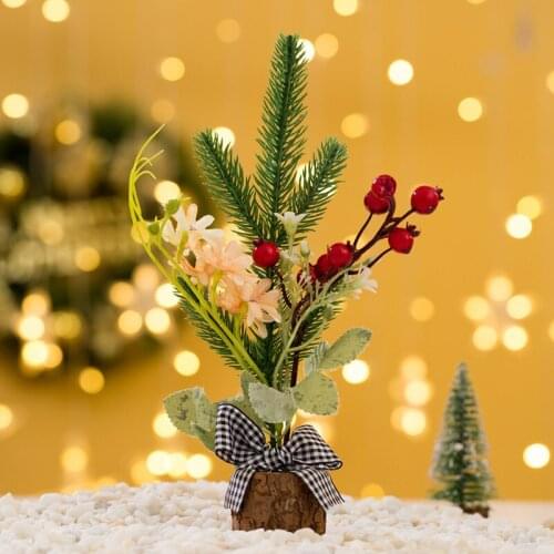 2020 Christmas New ornaments mini Christmas tree ornaments desktop simulation Christmas tree