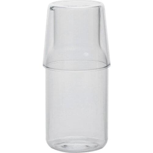 New Water Carafe with Tumbler Glass Cold Hot Water Bottle Cup Sets Bedside Water Pitcher High Temperature Resistance Bottle