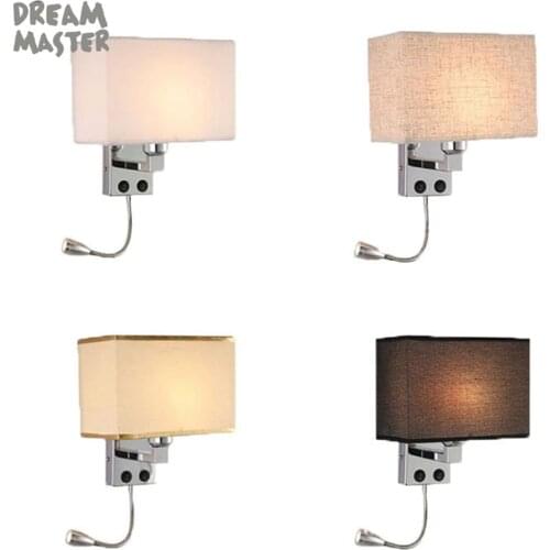 Modern LED Bedside Reading Wall Light with USB Charging Port,Wall Sconces,Living Room Wall Lamp for home hotel