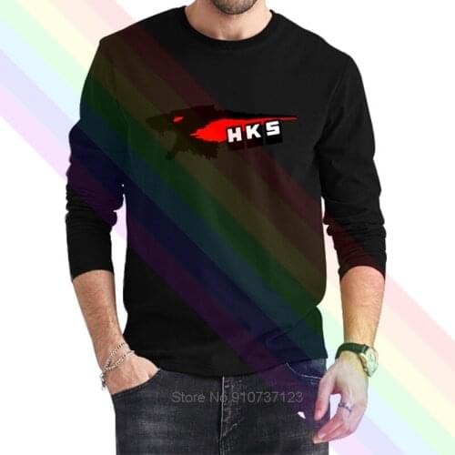 Newest 2020 Summer HKS Small Buttons Logo Casual T Shirt Present 100% Cotton Clothes Homme Tops Tees S-4XL