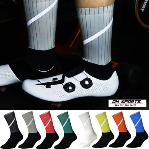 2020 Dh Sports New Professional Cycling Socks Anti Slip Highly Reflective Mountain Bike Sock Bicycle Compression Sports Socks