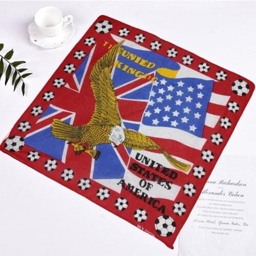New Eagle Cotton Head Wrap Bandana Paisley Biker Scarf Summer Headwrap Headband Mask Durag Bandanna Black White Red Yellow
