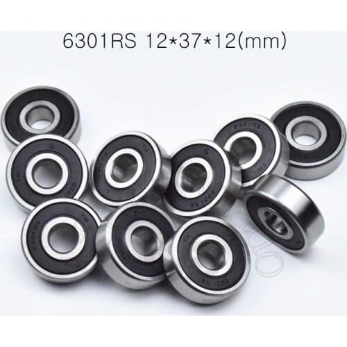 6301RS 12*37*12(mm) 1Piece bearings 6301 6301RS chrome steel deep groove bearing