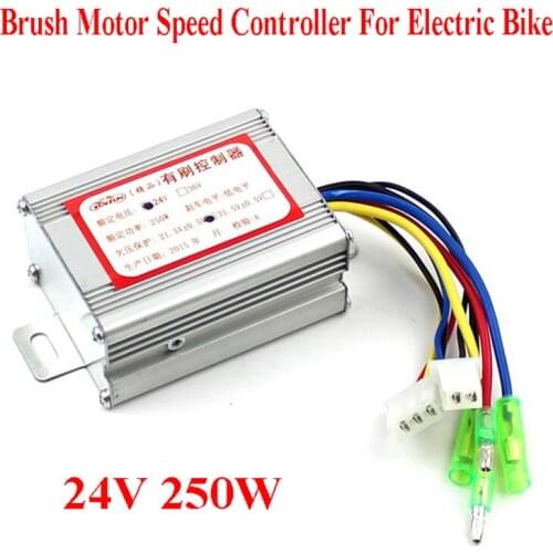 24V 250W Brush Motor Speed Controller For Electric Bike E-bike Bicycle Scooter