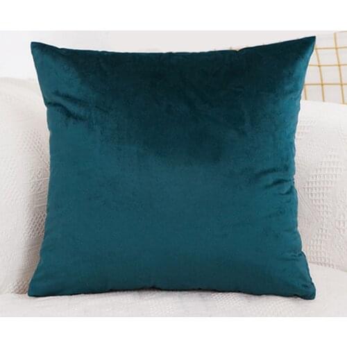 Luxury Velvet Cushion Cover Solid Pillow Cover Blue Khaki Pink White Black Pillowcase Home Decorative Sofa Throw Pillows Cover