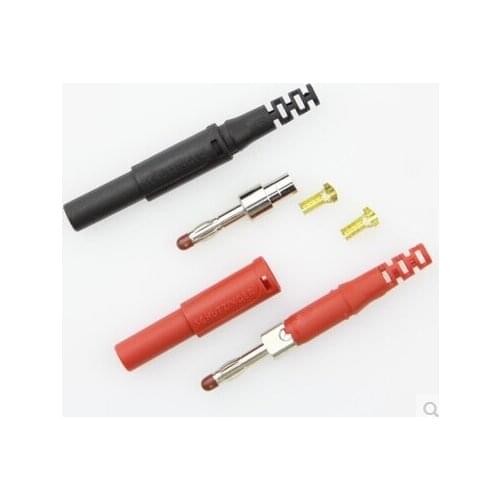 [SA] SFK-30S Germany imported free solder assembly type plug 4mm high pressure safety type jacket --10pcs/lot