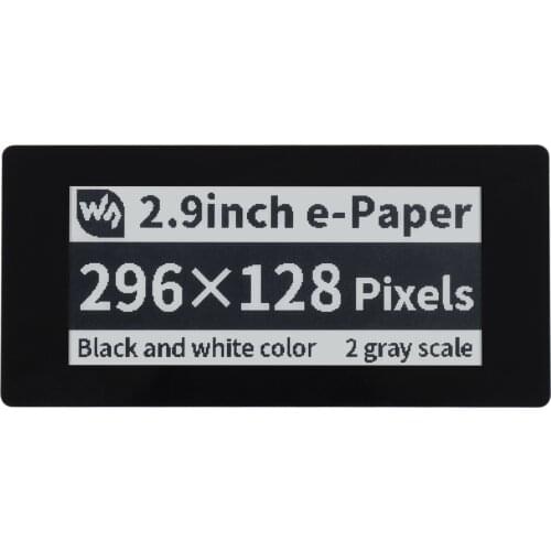Waveshare 2.9inch Touch E-Paper Display HAT For Raspberry Pi,5-Points Capacitive Touch,296×128 Pixels,Black/White,SPI Interface