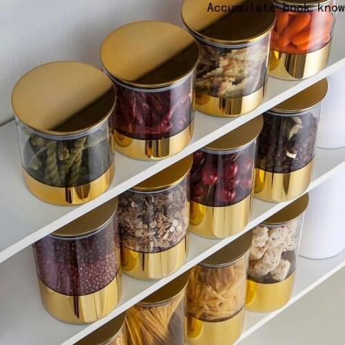 Glass Jars Sealed Cans with Cover Kitchen Food Storage Bottles Mason Spice Jars Candy Storage Banks Tea Box Kitchen Storage Can