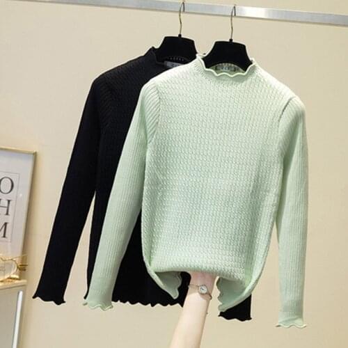 New Turtleneck Knitted Sweater Female Casual Pullover Women Autumn Winter Tops Korean Sweaters Fashion 2021 Women Sweater