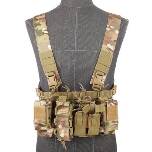 Tactical Molle Vest Ammo D3 Chest Rig Bag Removable Hunting Airsoft Paintball Gear Vest With Radio AK Magazine Mag Pouch