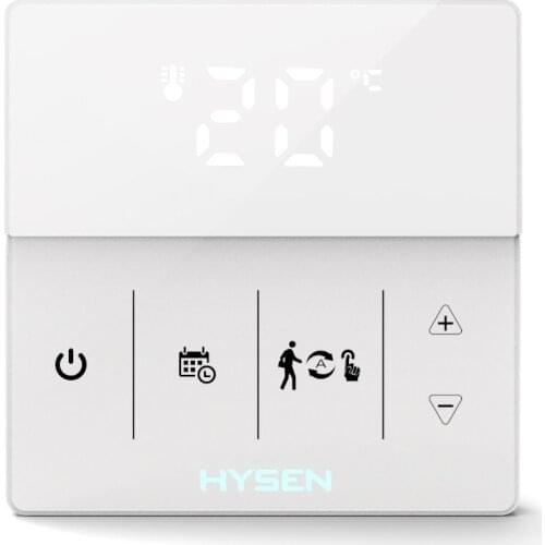 WIFI Thermostat Touch Screen Floor Heating Warm Temperature Controller White color