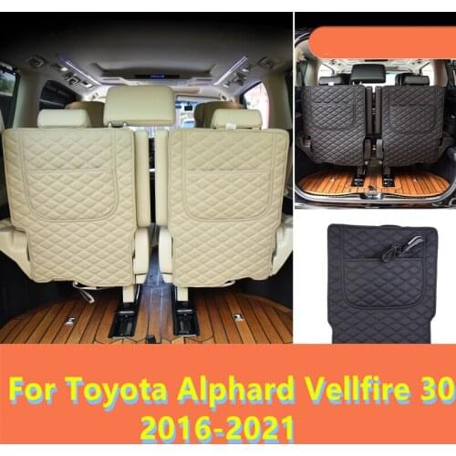 Seats care back seat protector Rear Seat Anti-Kick Pad Seat cover Car interior Modified For Toyota Alphard Vellfire 30 2016-2021