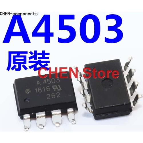 10pcs Original optocoupler A4503 HCPL-4503 SMD SOP import