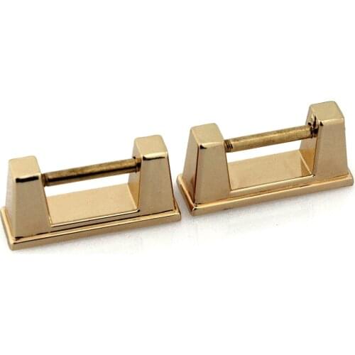 2pcs Bag Metal Arch Bridge With Screws Hanger hooks Connector Handbag Side Buckle Clips Bags Belts Strap Leather Crafts Hardware