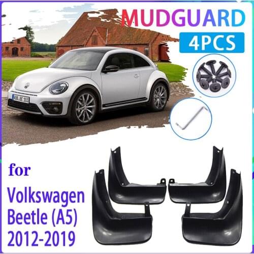 4 PCS Car Mud Flaps for Volkswagen VW Beetle 2012~2019 Mudguard Splash Guards Fender Mudflaps Auto Accessories