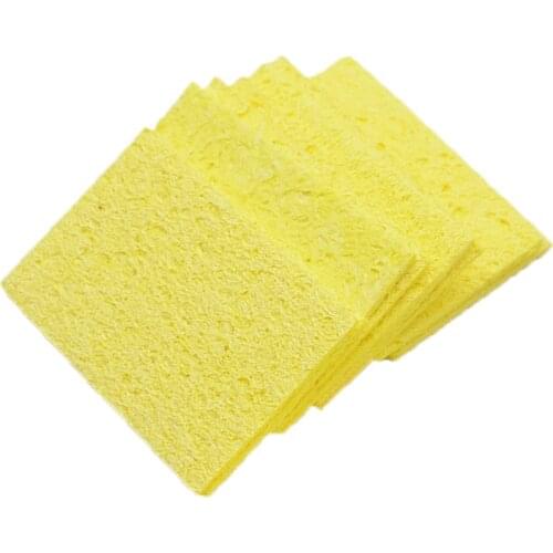 5/10Pcs Yellow Cleaning Sponge Cleaner for Enduring Electric Welding Soldering Iron