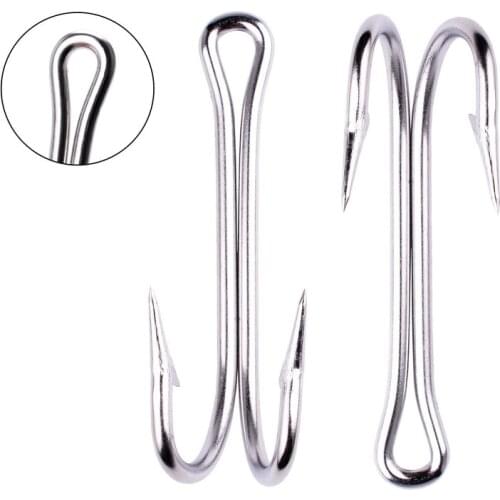 50pcs Stainless Steel 19#-28# Freshwater Carbon White Bait Holder Fishhook Fishing Hooks Set Bait Holder Fishing Hook