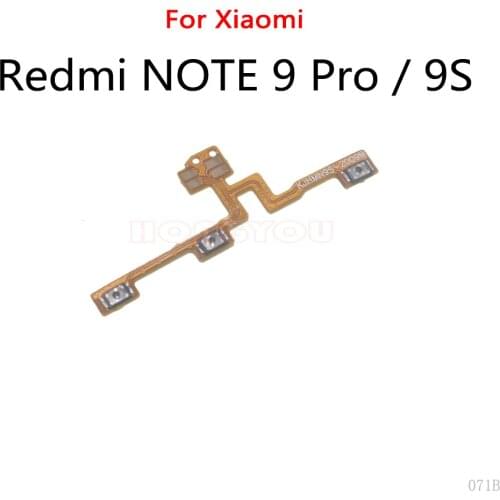 50PCS/Lot For Xiaomi Redmi NOTE 9 Pro / NOTE 9S Power Button Switch Volume Button Mute On / Off Key Flex Cable