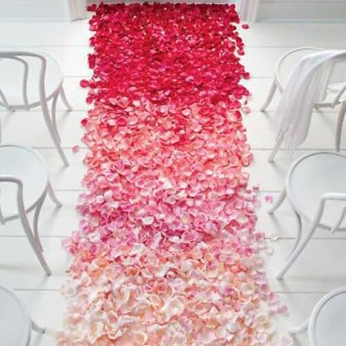 500pcs Fake Petals Rose Wedding Decorations Silk Petal Artificial Flowers Bride To Be Bachelorette Party Decoration Home Decor