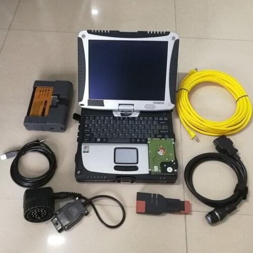 Icom A2+B+C Cars Diagnostic Tool + 1TB HDD with Software V12/2020 Expert Mode + Used Laptop Computers CF-19 I5 8G