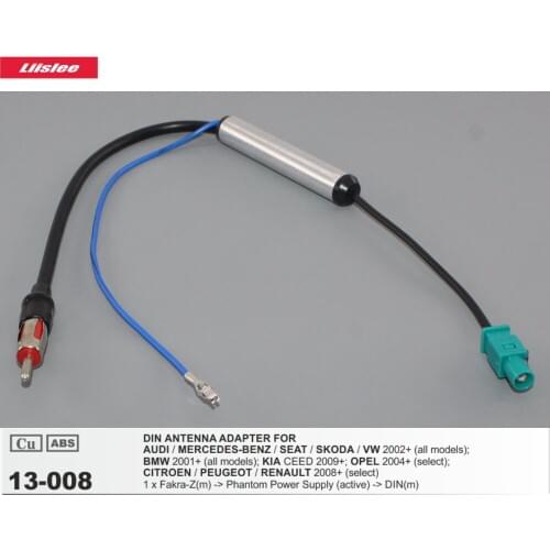 Car Radio Antenna Adapter Wire For BENZ A/B/C/E/G/S/CL/CLA/CLC/CLK/CLS/GL/GLK/SL/SLK/Sprinter/Vito/Viano/Vaneo/M/R