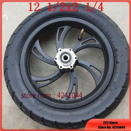 Free shipping 12 1/2X2 1/4 tires hub 12 inch wheels tyre stire for electric scooters E-bike folding bicycles