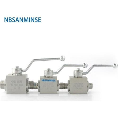 NBSANMINSE Hydraulic Ball Valve KHB 06 ~ 20 LR SR Normal Temperature High Pressure Hydraulic ball Valve 31.5Mpa 315 bar