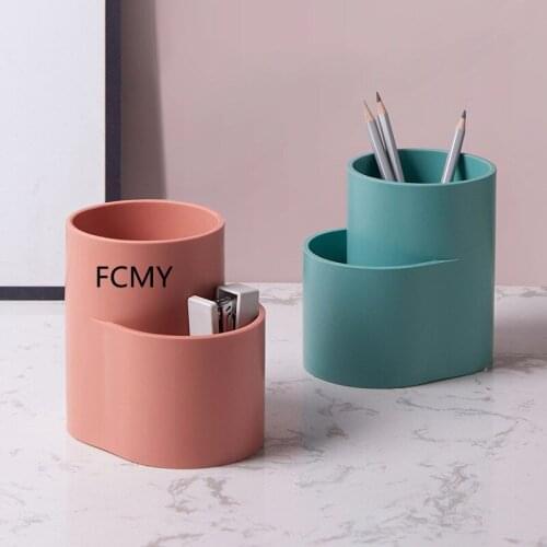 2021 Pen holder storage box creative fashion personality simple multifunctional office pen holder makeup kawaii desk accessories