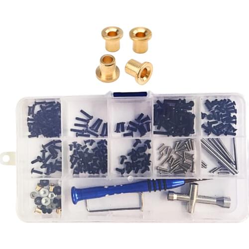 RC Car Screws Nuts Flange Bushing Sleeve Kit for Wltoys 1/14 144001 RC Car