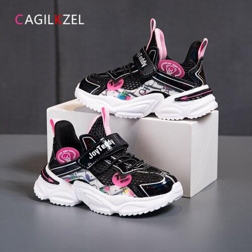 CAGILKZEL Summer Sneakers Girls Breathable Mesh Kids Sports Shoes For Gilr Fashion Casual Children Girls Shoes Chaussure Enfant
