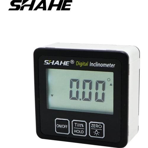SHAHE Magnetic Digital Inclinometer Level Box 360 Degree Electronic Protractor Angle Measurement Dgital Angle Meter