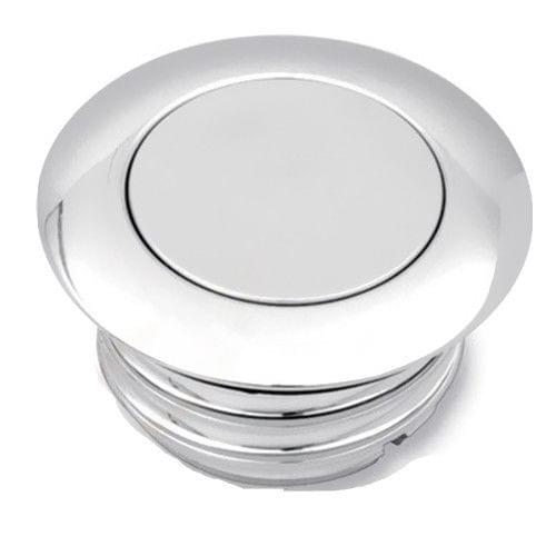Motorcycle Chrome Aluminum Flush Pop Up Reservoir Gas Cap Vented Fuel Tank Chrome For Harley Bikes 1982-2010