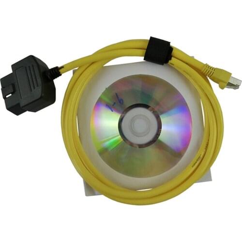 Newest Ethernet To OBD2 E-SYS ICOM Coding Car Diagnastic Data Cable For B-MW F-series ENET Cable Interface OBDII Connectors