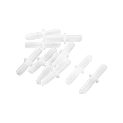Plastic Useful Joints Straight Aquarium Connectors two way silicon hose connector -10 pcs