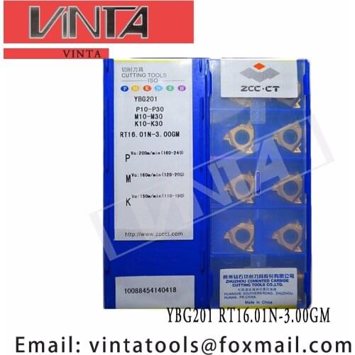 Free shipping high quality 10pcs/lots YBG201 YBG205 RT16.01N-3.00GM cnc carbide threading inserts