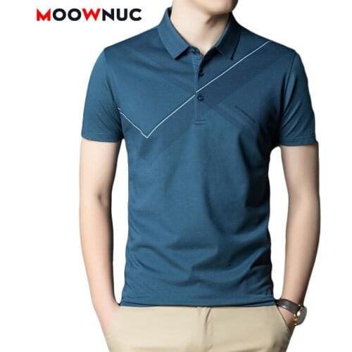 2021 Polo Male Fashion Polo Shirt Men Printed Short Sleeve Casual Business High-Quality Youth Hombre New Summer Thin MOOWNUC