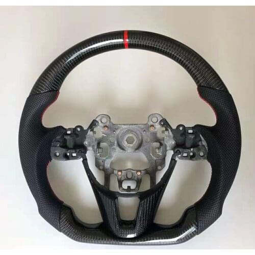 Supercar Cuatomized Real Carbon Fiber Sports Steering Wheel Alcantara Leather compatible for Mazda Axela ATENZA CX4 CX5