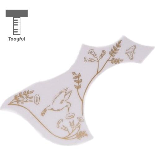 Tooyful Left Handed Acoustic Guitar Pickguard Pick Guard Anti-scratch Plate White