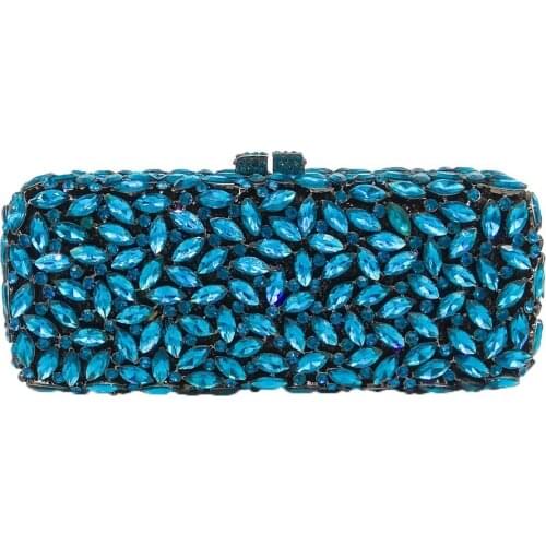 20.5x8.5CM Evening Bag Metal Diamond Dinner Bag Gem Bag Rhinestones Clutch Bag Banquet Bag a6570