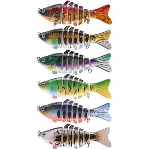 East Rain multi section bait 10cm 15.6g Lure Muskie Fishing Lures Swimbait Crankbait Hard Bait Fishing Accessory Free shipping