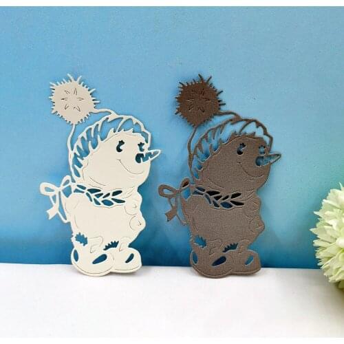 Snowman Doll Cutting Dies For DIY Scrapbooking Album Cardmaking Decorative Embossing Making Greeting Card Paper Craft Stencil