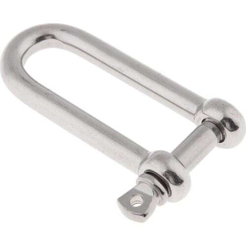 Stainless Steel Screw Pin Chain Anchor D Shackle - 3/8 Inch - 10mm