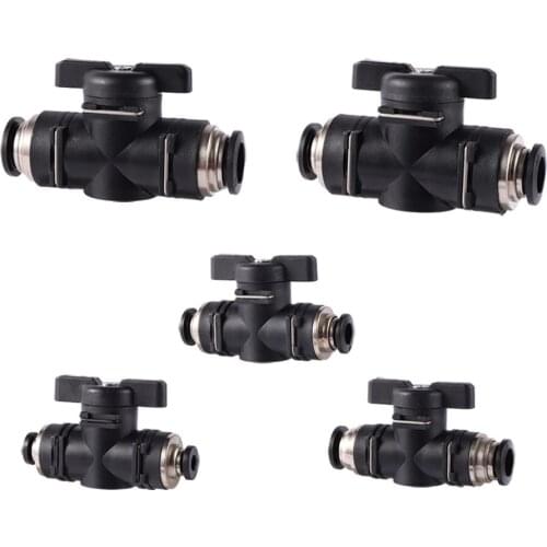 4/6/8/10/12mm Garden Irrigation Slip Lock Quick Access Water Valve Quick Hose Tube Water Fitting Connector Pneumatic Fittings