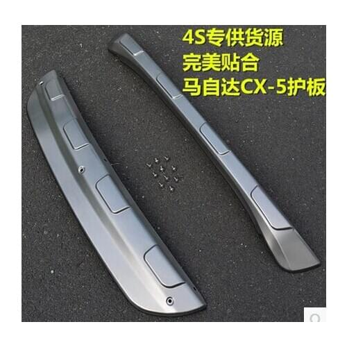 Front and Rear Bumper Skid Protector Guard 2pcs For Mazda CX-5 2012 -2016 (Strengthen the thickness of material quality)