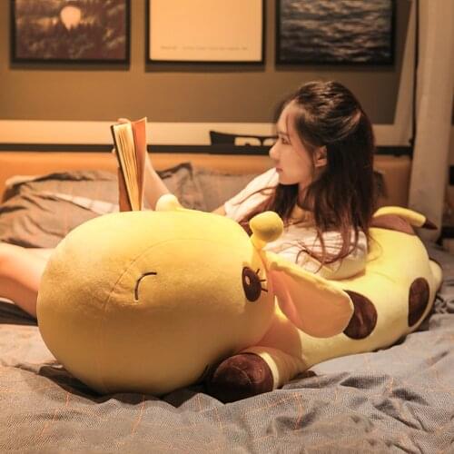 Giraffe Plush Toys Soft Stuffed Cartoon Animal Deer Dolls Sofa Decoration Baby Kids Birthday Juguetes Children Plush Toys BK50WJ