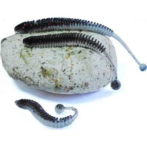 10pcs/lot 5cm 6cm 8cm Soft Lure Shad Wobbler Silicone Bait Sea Worm Swimbait Streamer Silicone Lure spinnerbait accessories