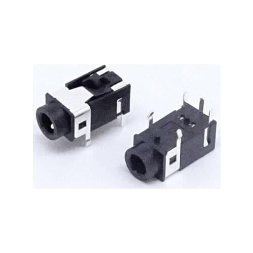 100pcs Phone Jack 3.5mm 5 pin stereo audio socket for 4 poles earphone plug through hole DC30V 0.5A