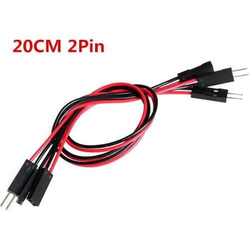 20cm 2pin 50pcs/lot DuPont Cables Breadboard Jumper Wires AWG26 M-M Male to Female F-F for Electronic DIY Starter Kits