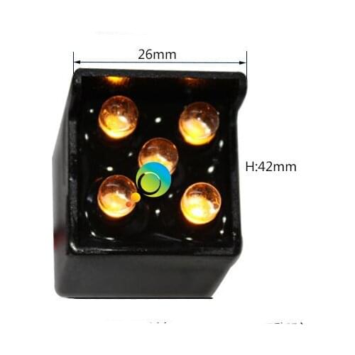 26mm Yellow color Epistar LED arrow board parts LED pixel cluster traffic signal light